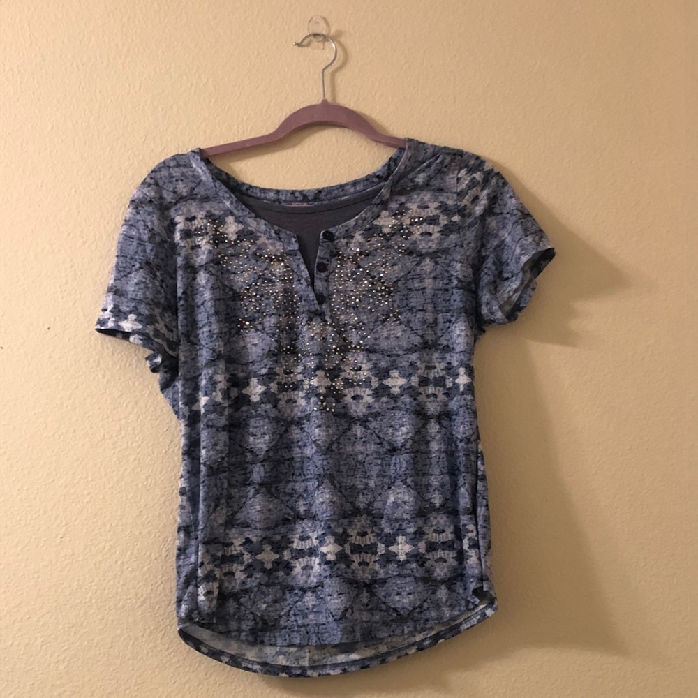 Blue Boho Blouse by Erika - Size M